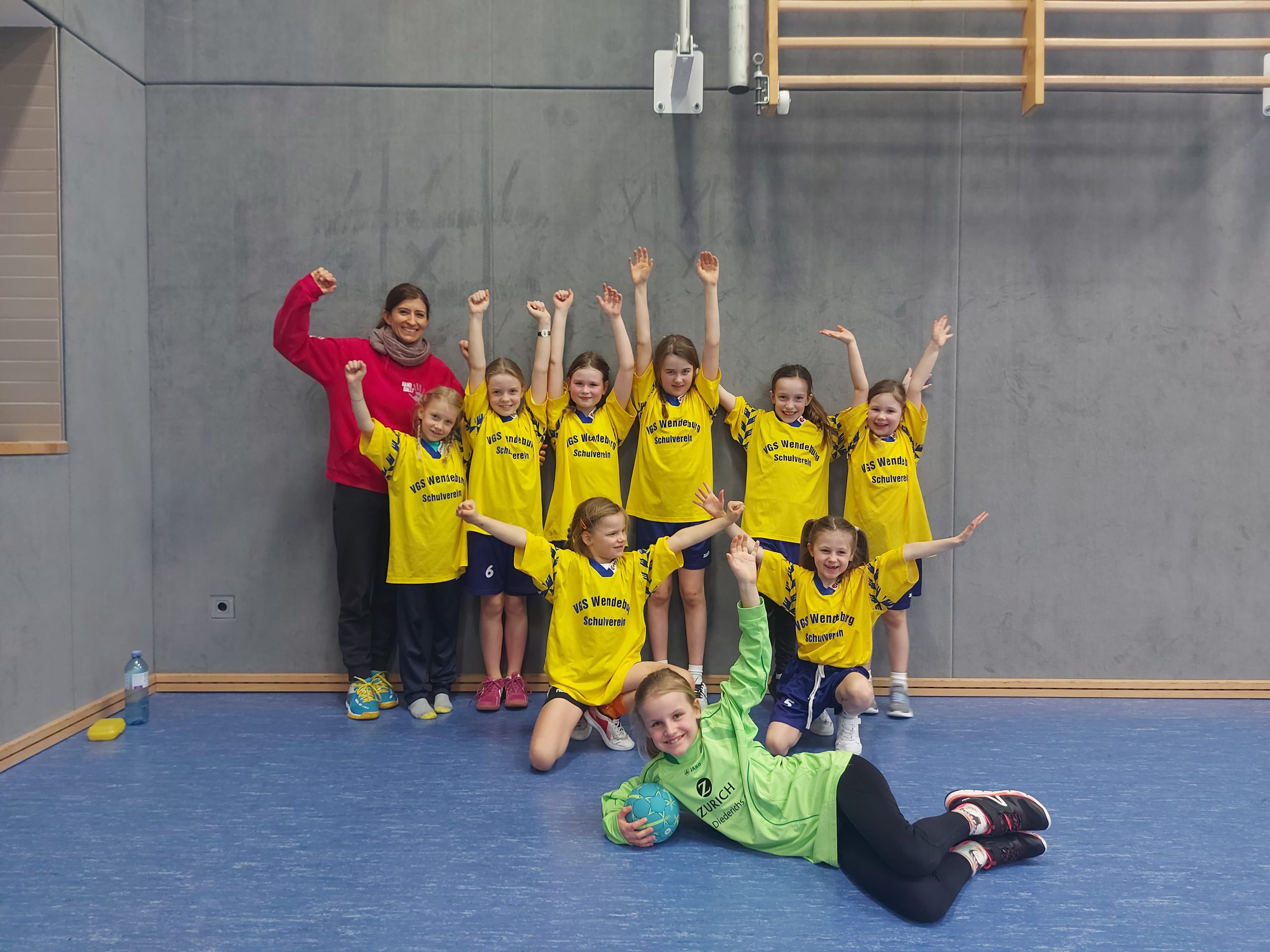 Handball-Mädchenmannschaft
