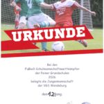 Urkunde Jungenteam