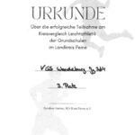 Urkunde Leichtathletik