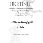 Urkunde Leichtathletik